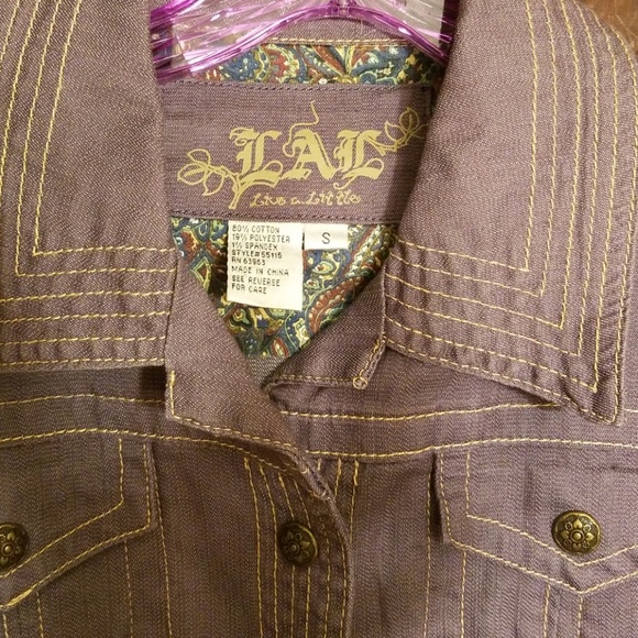 ADORABLE LIVE A LITTLE CHAMBRAY JEAN JKT - Picture 2 of 3